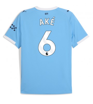 Manchester City Nathan Ake #6 Hjemmebanetrøje 2025-26 Kortærmet